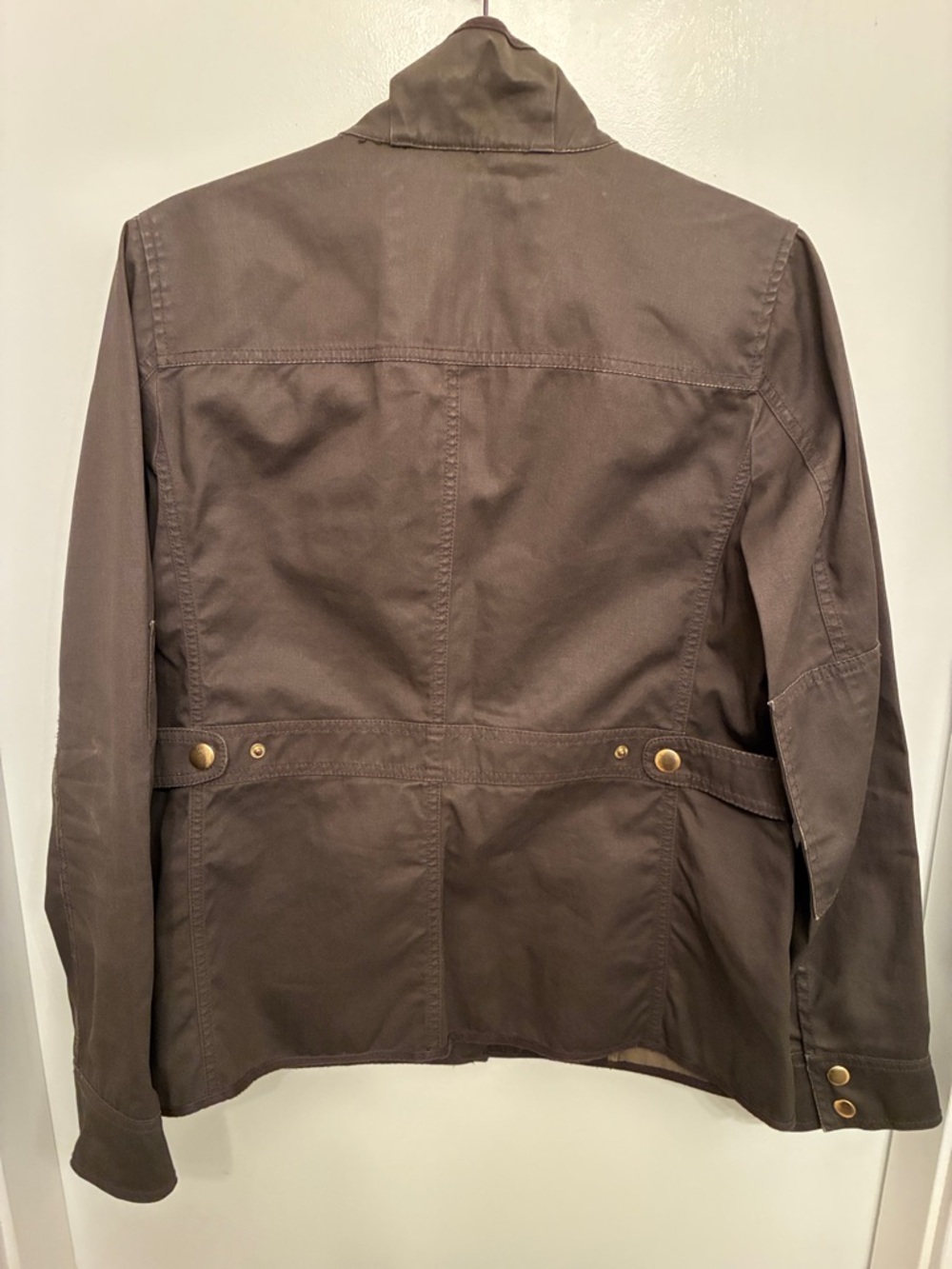 J. Crew Relaxed Boyfriend Field Jacket Olive Green Jacket Sz. Medium - Picture 4 of 12